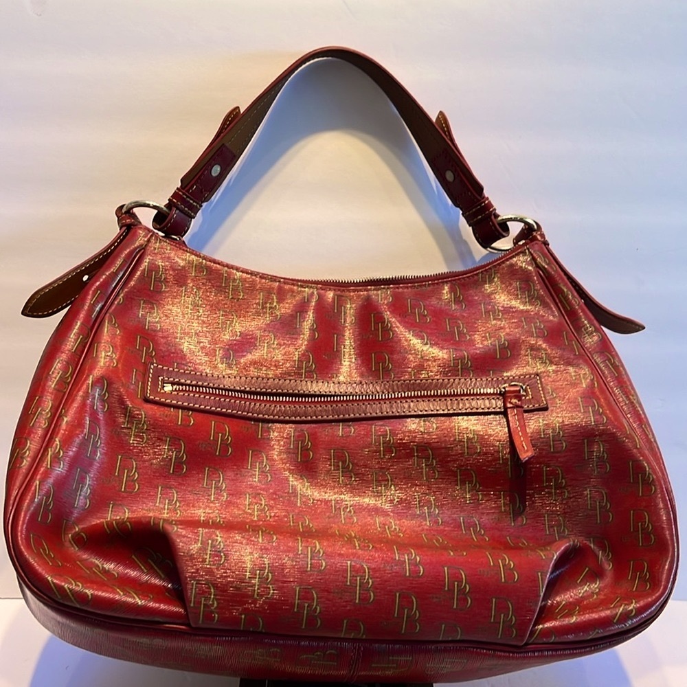 Dooney & Bourke Limited Edition 1975 Red /Burgundy Dillen Belvedere Hobo  Bag
